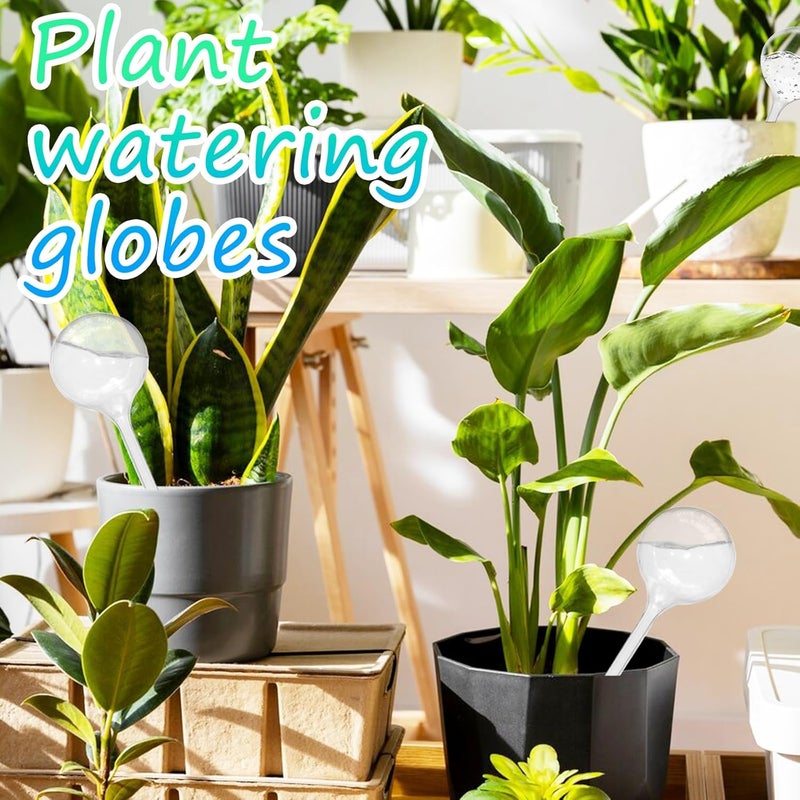 Jgalnim 20 PCS Clear Plant Watering Globes,Plastic Watering Bulbs,Self Watering Planter,Flower Automatic Watering Device for Plants Indoor,Outdoor,Flowerpot,Home Garden(Large,Medium,Small) - Image 5